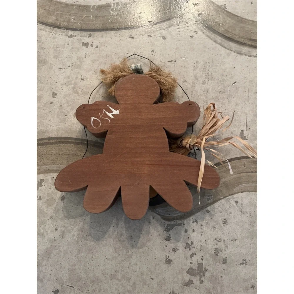 Girl Perched On A Sunflower Hand-Made Wood Fall Wall Hanging